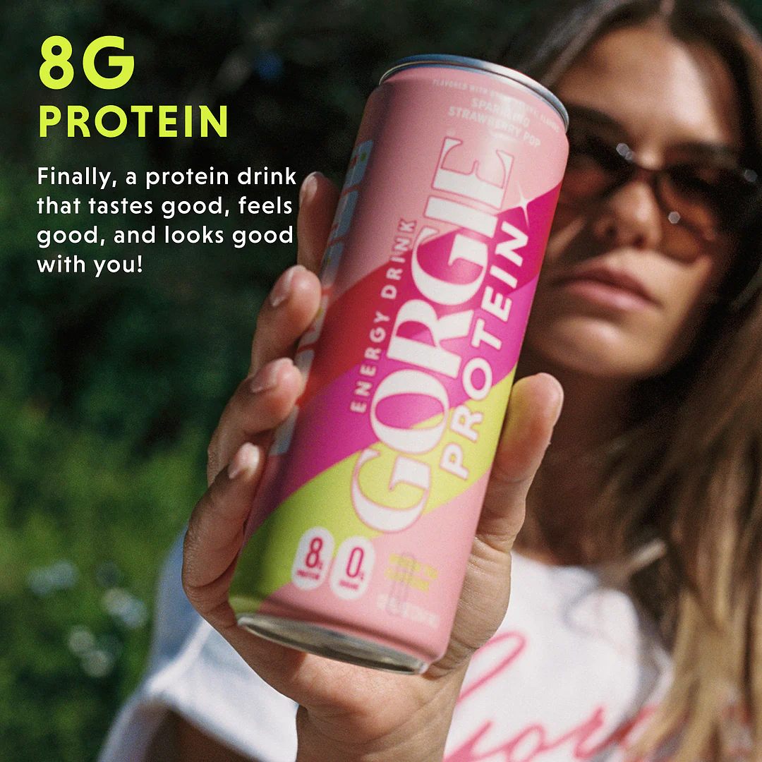 GORGIE Protein Energy Drink - Strawberry Pop - Image 2