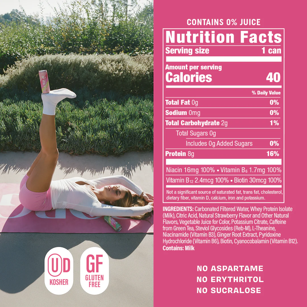 GORGIE Protein Energy Drink - Strawberry Pop - Image 8