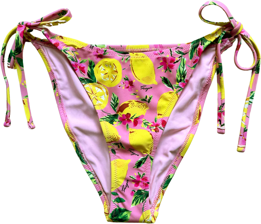 String bottom Pink Lemon Print - Image 3